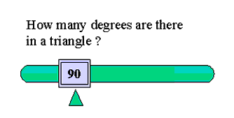 Numerical fill-in-blank with slider item