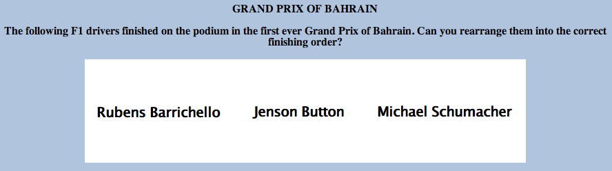 grand prix of Bahrain illustration